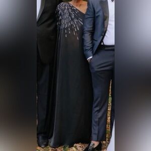 Halston Black Evening Dress